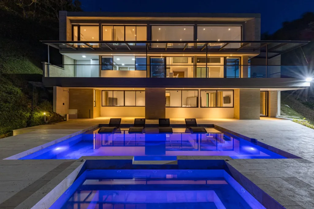 Sky House Medellín: a luxury hillside home with breathtaking skyline views, modern design, and world-class comfort for an unforgettable stay