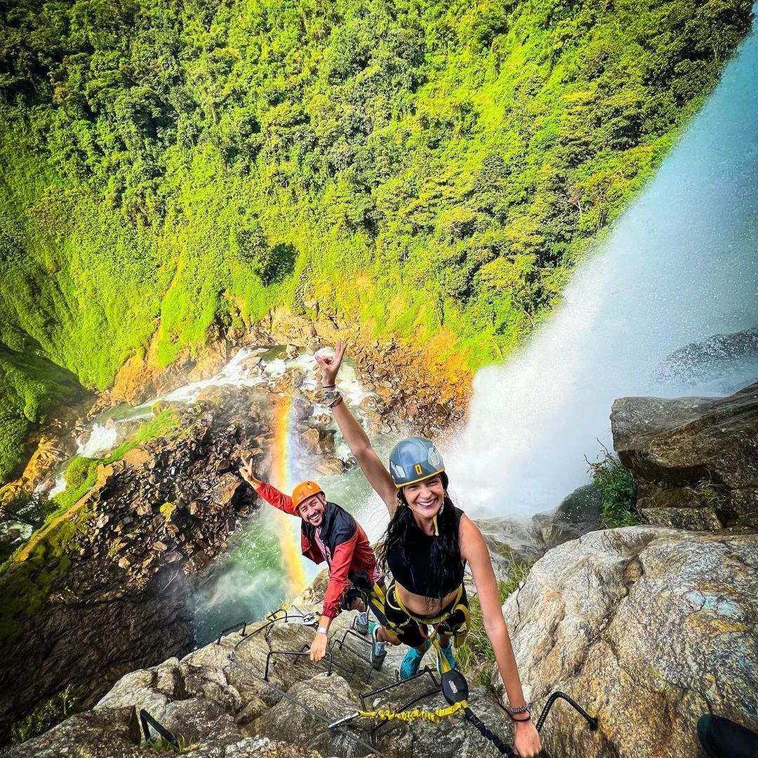 Salto del Buey Waterfall Adventure | Zip Line & Via Ferrata near Medellín